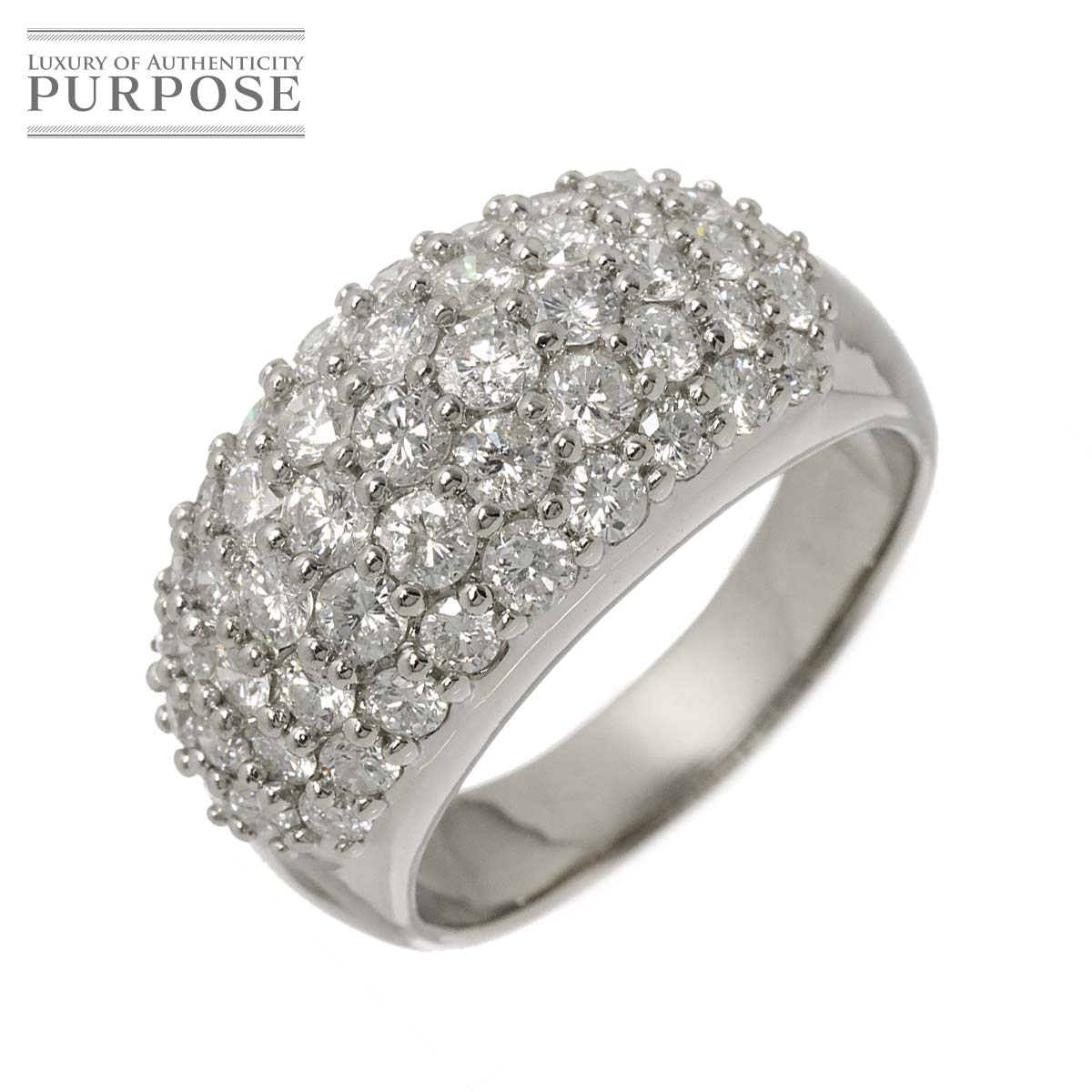 リング 17号 ダイヤ 2.53ct Pt プラチナ 指輪 Diamond Ring 90315824