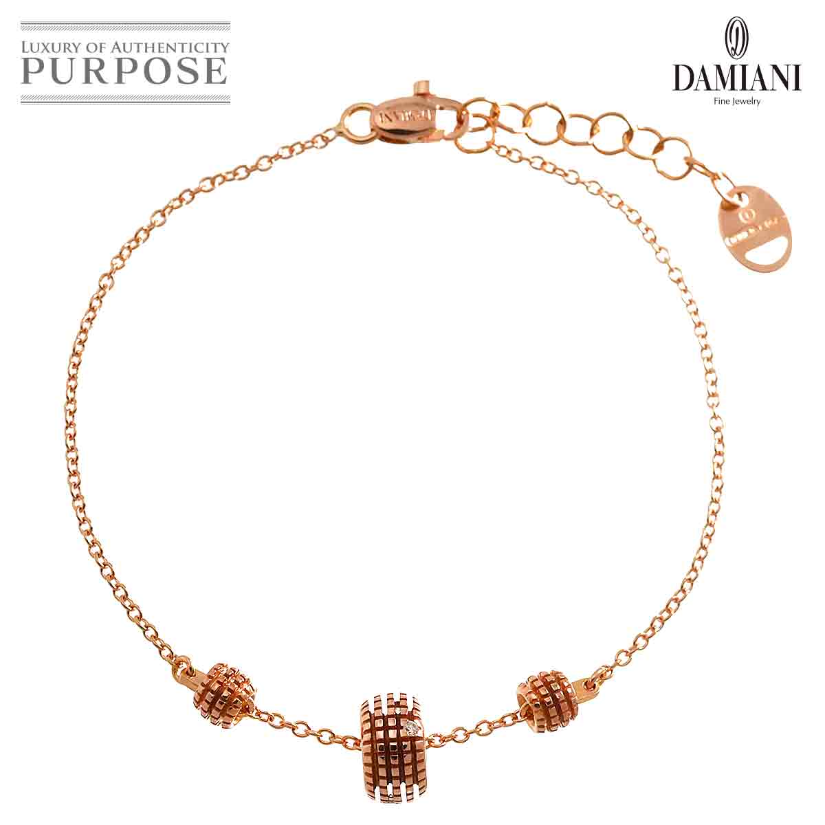 DAMIANI メトロポリタン ブレスレット 18cm K18 PG ピンクゴールド 750 Diamond Bracelet ダミアーニ 90311800