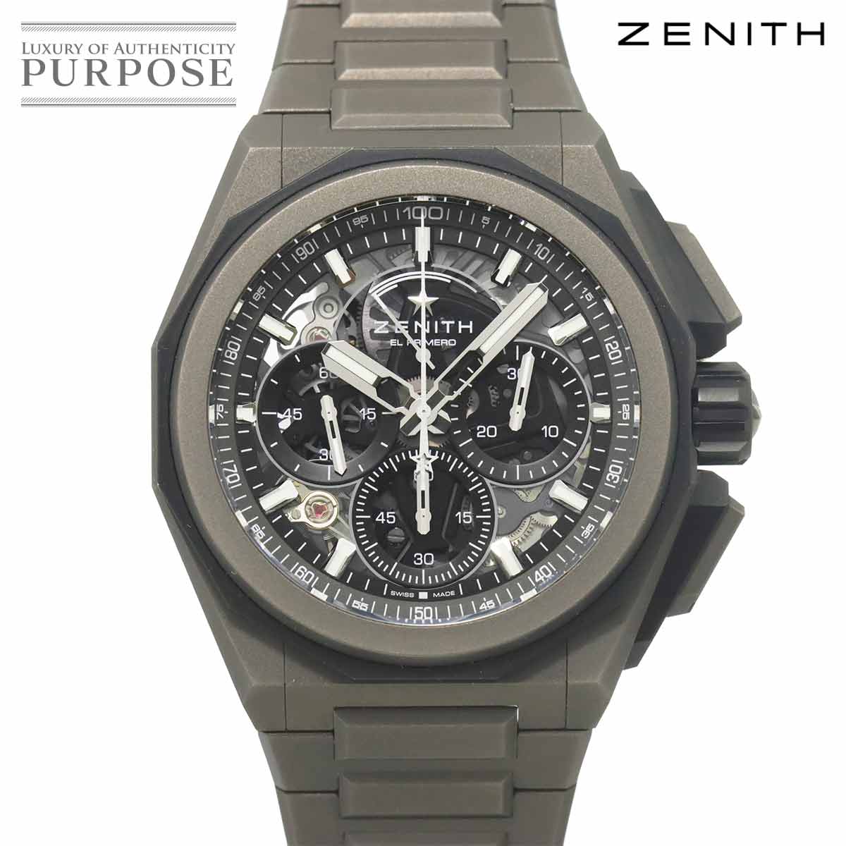 ZENITH デファイ エクストリーム 97.9100.9004 クロノグラフ メンズ 腕時計 チタン スケルトン 自動巻き ゼニス 90316950