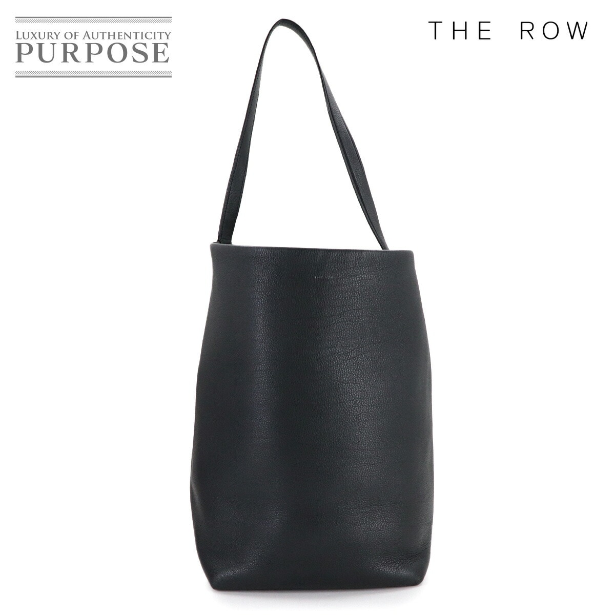 THE ROW N/S パーク トート バッグ ラージ レザー ブラック N/S Park Tote Bag Large ザ ロウ 90312384