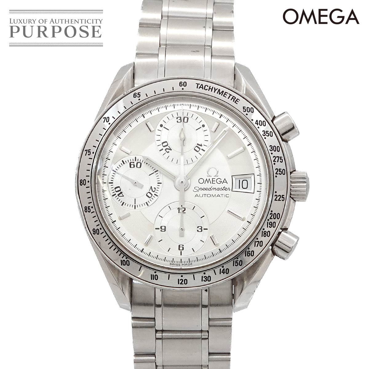 OMEGA スピードマスター デイト 3513 30 クロノグラフ メンズ 腕時計 シルバー オートマ 自動巻き ウォッチ Speedmaster オメガ 90314959