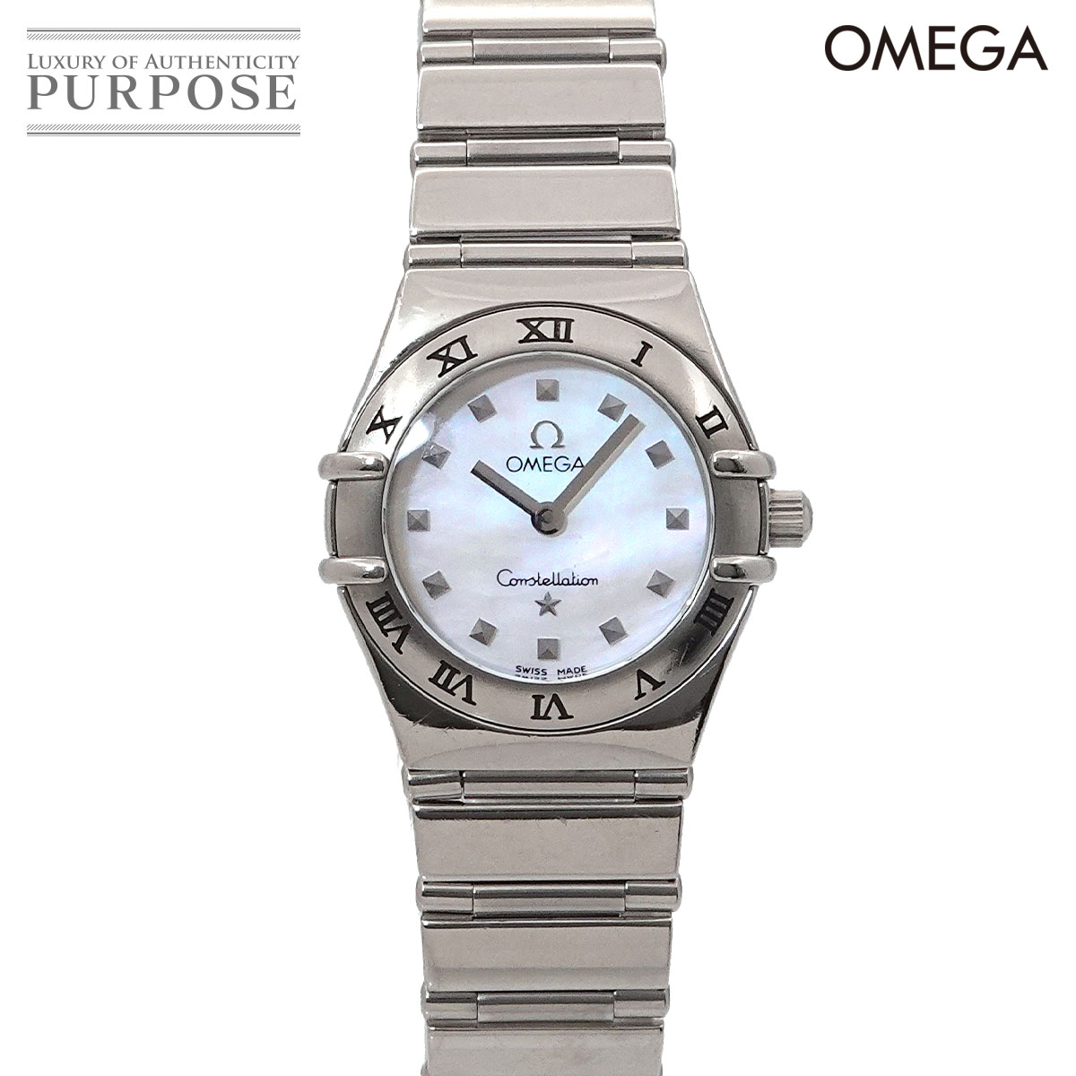 OMEGA コンステレーション ミニ マイチョイス 1561 71 レディース 腕時計 ホワイトシェル クォーツ ウォッチ Constellation Mini オメガ 90314973