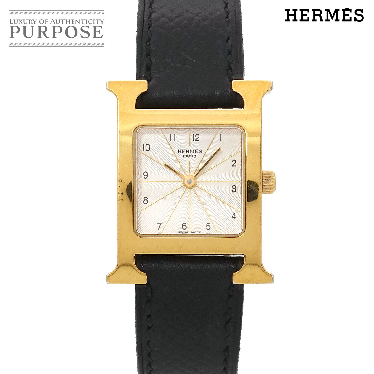 HERMES Hウォッチ HH1 201 レディース 腕時計 シルバー クォーツ ウォッチ H Watch エルメス 90315466