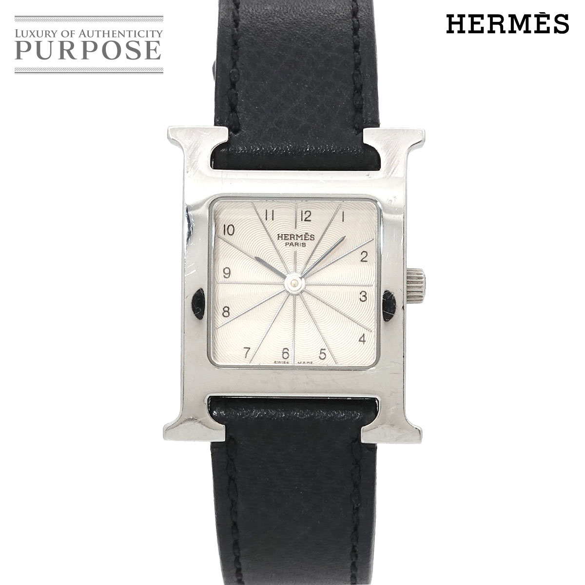 HERMES Hウォッチ HH1 210 レディース 腕時計 シルバー クォーツ ウォッチ H Watch エルメス 90315902