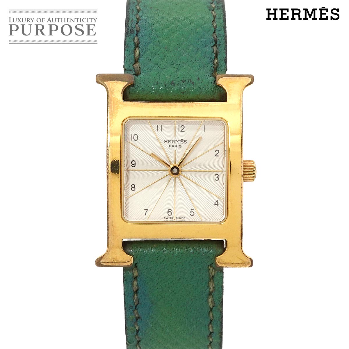 HERMES Hウォッチ HH1 201 レディース 腕時計 シルバー クォーツ ウォッチ H Watch エルメス 90315913
