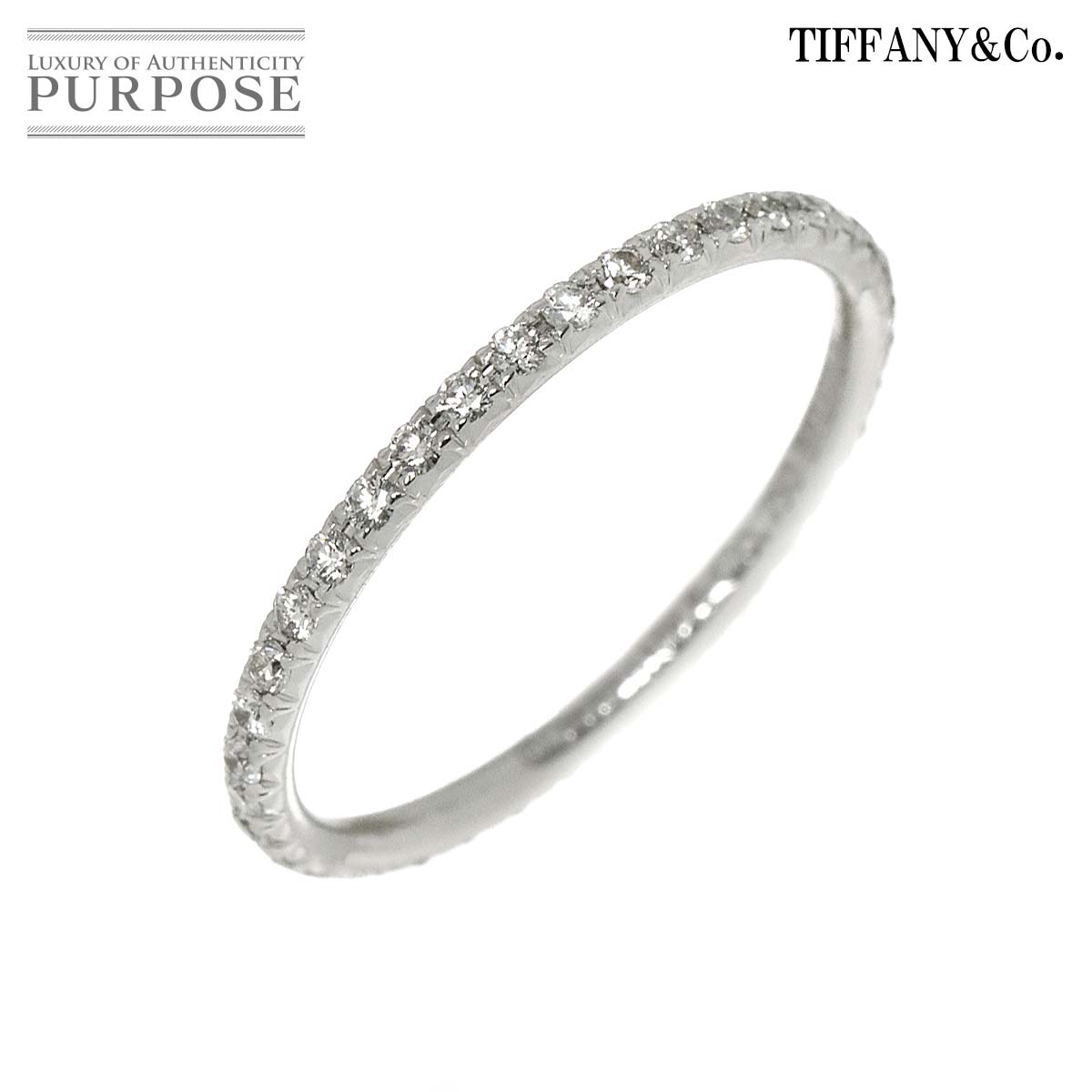 TIFFANY&CO. メトロ フル ダイヤ 7号 リング K18 WG ホワイトゴールド 750 指輪 Diamond Ring ティファニー 90312781