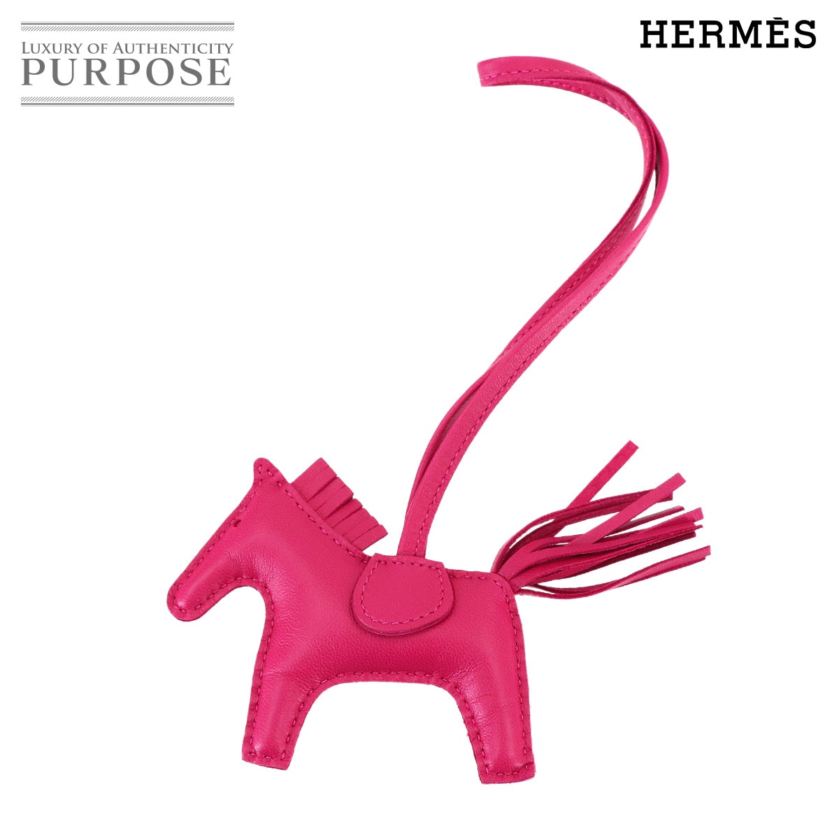 HERMES ロデオ PM バッグ チャーム アニョーミロ ローズメキシコ Y刻印 Rodeo PM エルメス 90314512