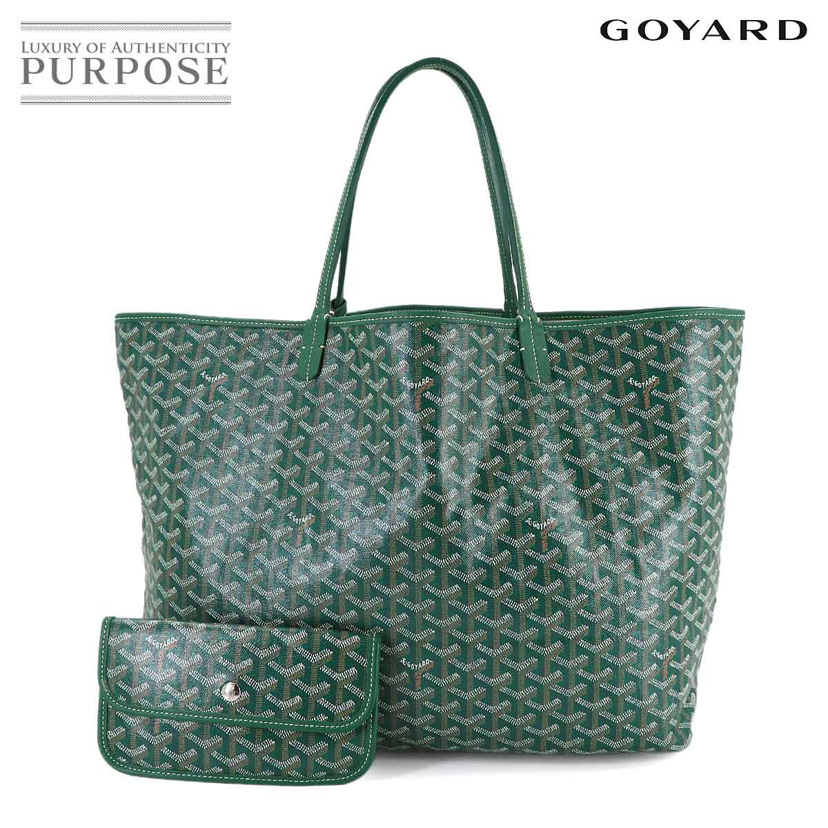 GOYARD プリュメ ポーチ ウォレット ショルダー バッグ PVC レザー