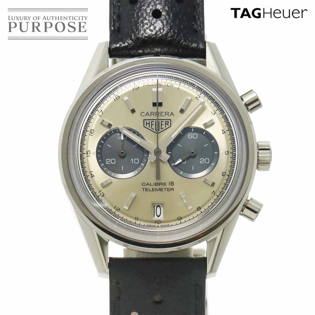 TAG Heuer カレラ キャリバー18 CAR221A クロノグラフ メンズ 腕時計 デイト シルバー オートマ 自動巻き ウォッチ Carrera タグホイヤー 90317241