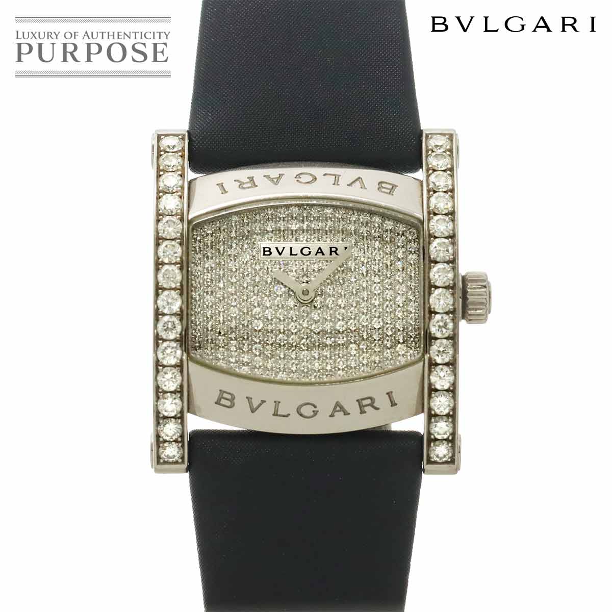 BVLGARI アショーマ AAW36G レディース 腕時計 ダイヤ 文字盤 ベゼル K18WG ホワイトゴールド クォーツ ウォッチ Assioma ブルガリ 90317643