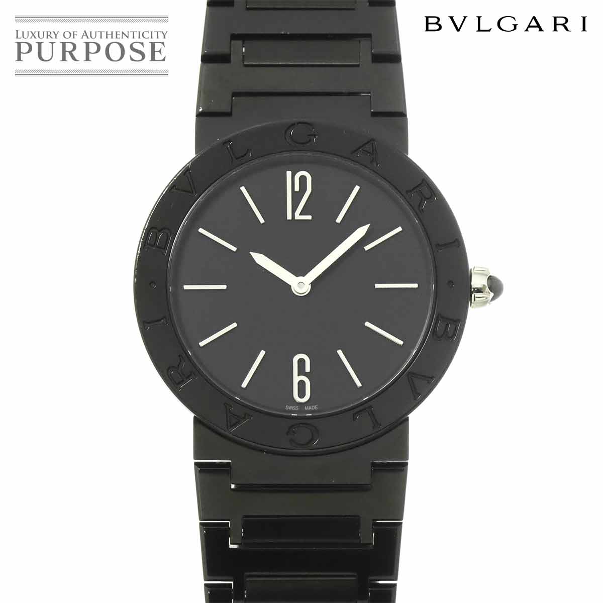 BVLGARI ブルガリブルガリ BB33S ボーイズ 腕時計 ブラック クォーツ ウォッチ BVLGARIBVLGARI ブルガリ 90314858