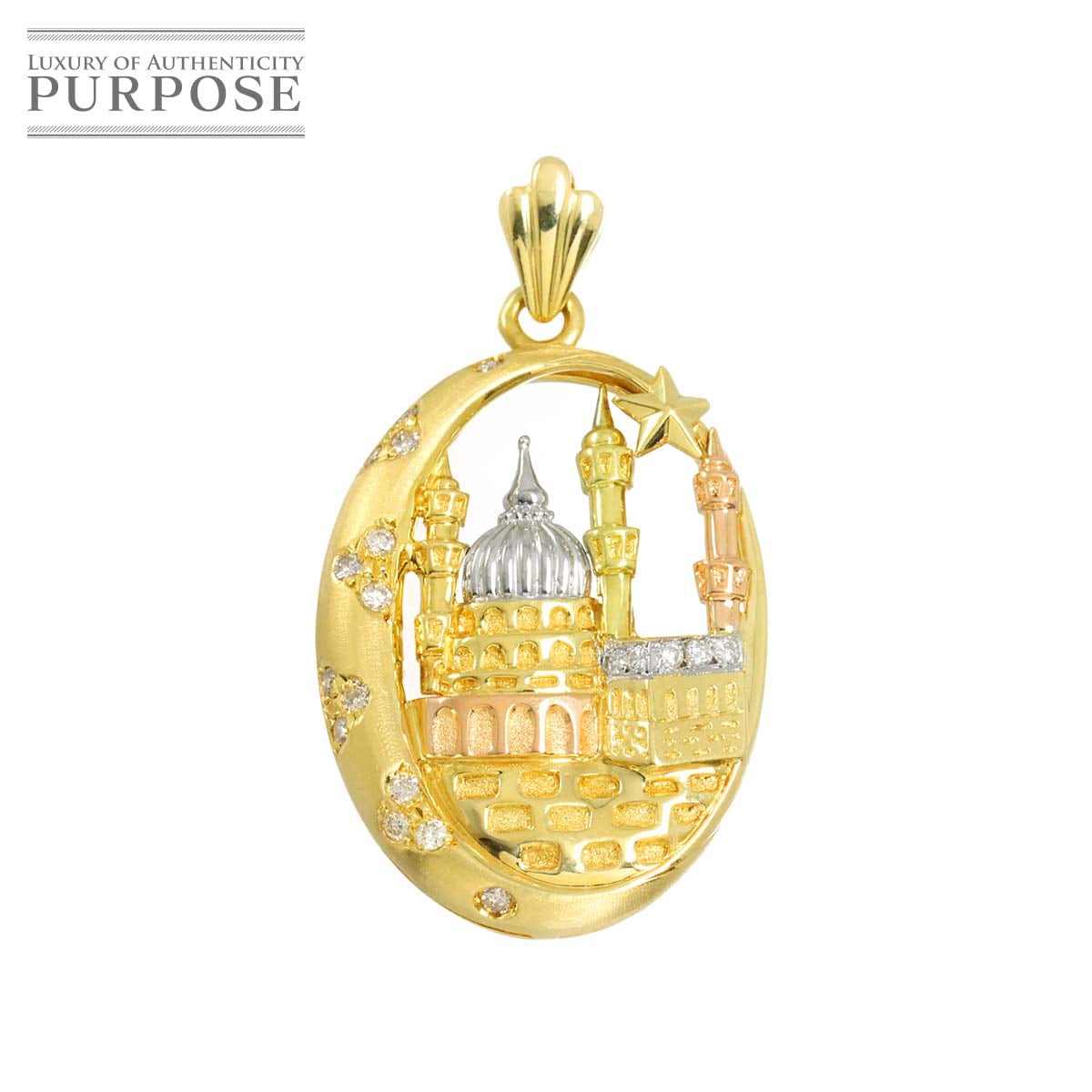 ダイヤ 0.26ct ペンダント トップ K18 YG WG PG イエロー ホワイト ピンクゴールド 750 Diamond Pendant Top 90312838