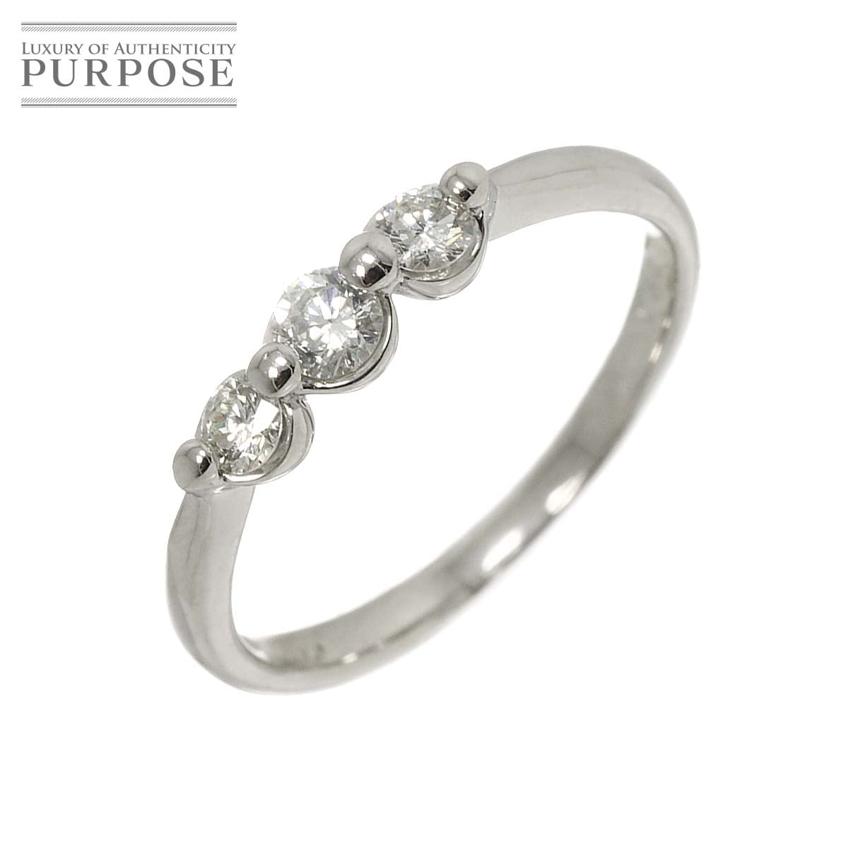 リング 12.5号 ダイヤ 0.30ct Pt プラチナ 指輪 Diamond Ring 90317449