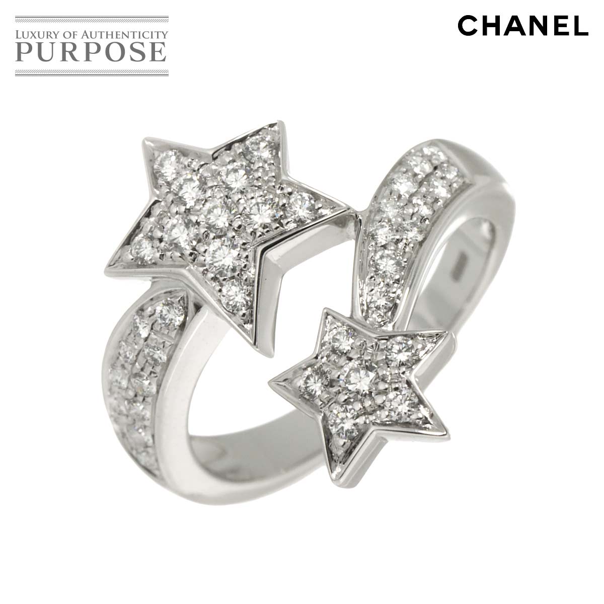 CHANEL コメット #56 リング ダイヤ K18 WG ホワイトゴールド 750 指輪 Comet Ring【証明書付き】シャネル 90313385