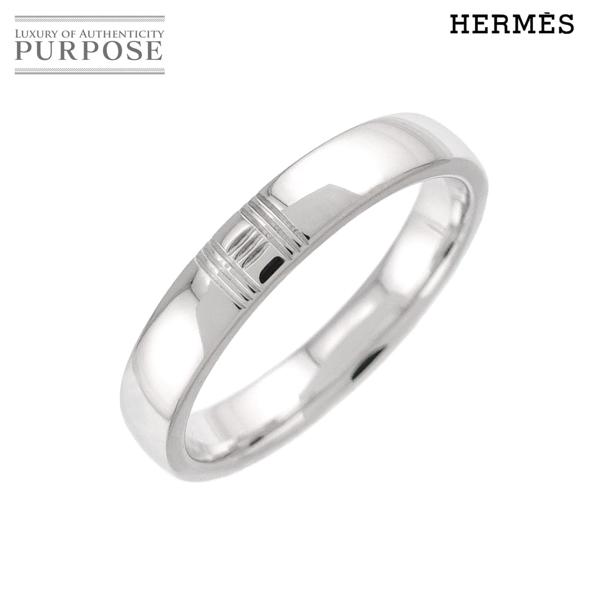 HERMES アリアンス ケリー #46 リング K18 WG ホワイトゴールド 750 指輪 Alliance Kelly Ring エルメス 90314634