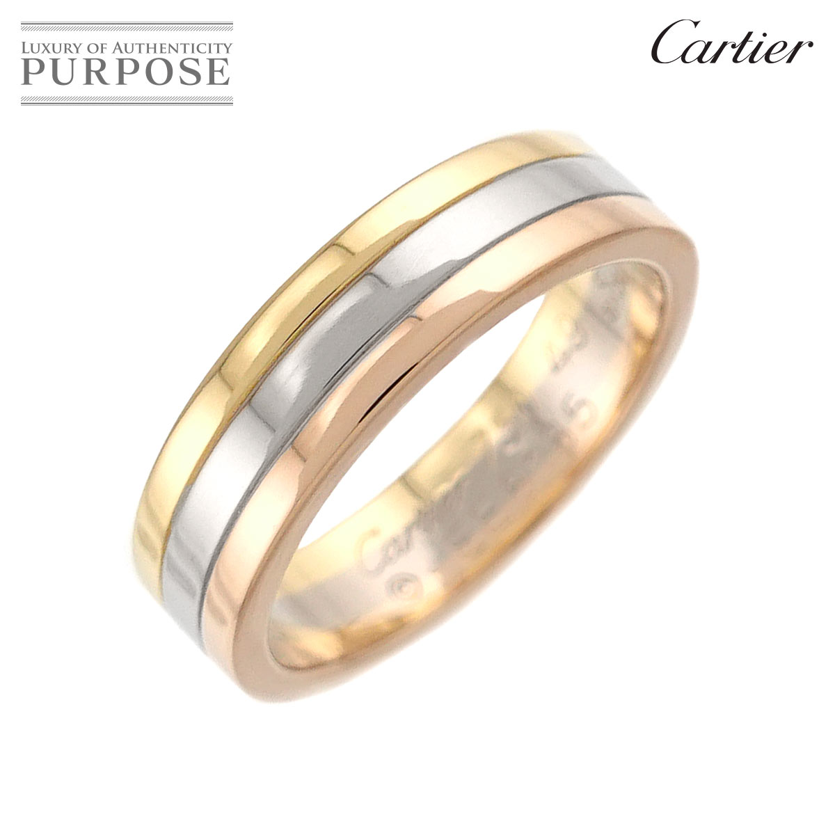 Cartier ヴァンドーム #49 リング K18 YG WG PG スリーゴールド 3カラー 750 指輪 Vendome Ring【証明書付き】カルティエ 90315640