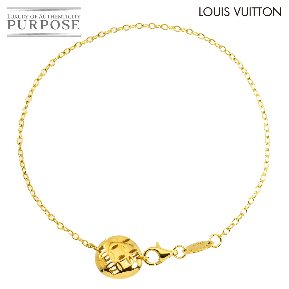 LOUIS VUITTON ガレア 20cm ブレスレット K18 YG イエローゴールド 750 Bracelet ルイ ヴィトン 90311734