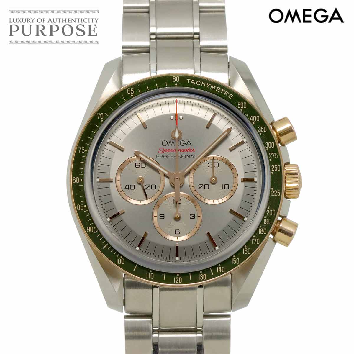 OMEGA スピードマスター コンビ 東京オリンピック2020 リミテッド 522 20 42 30 06 001 クロノグラフ メンズ 腕時計 グレー 手巻き Speedmaster オメガ 90318354