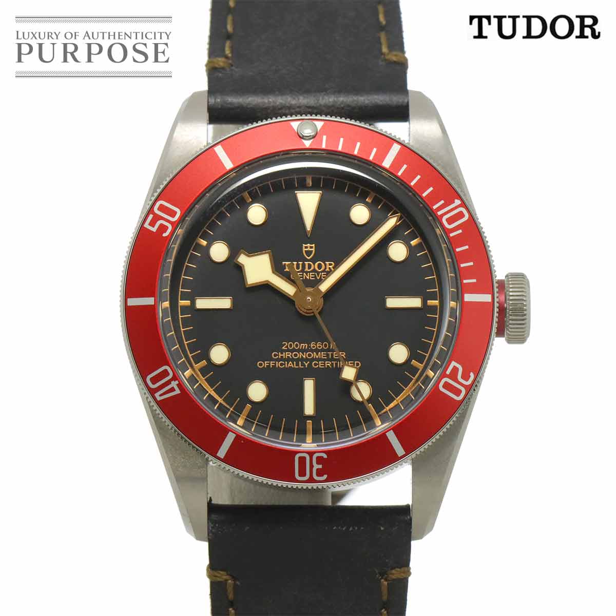 TUDOR ヘリテージ ブラックベイ 79230R メンズ 腕時計 ブラック オートマ 自動巻き ウォッチ Heritage Black Bay チューダー チュードル 90318678