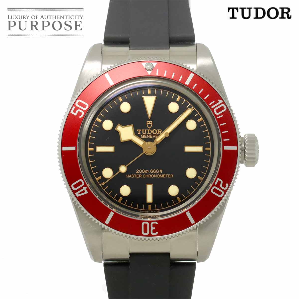 TUDOR ブラックベイ 7941A1A0RU レッドベゼル メンズ 腕時計 ブラック オートマ 自動巻き ウォッチ Heritage Black Bay チューダー チュードル 90319026