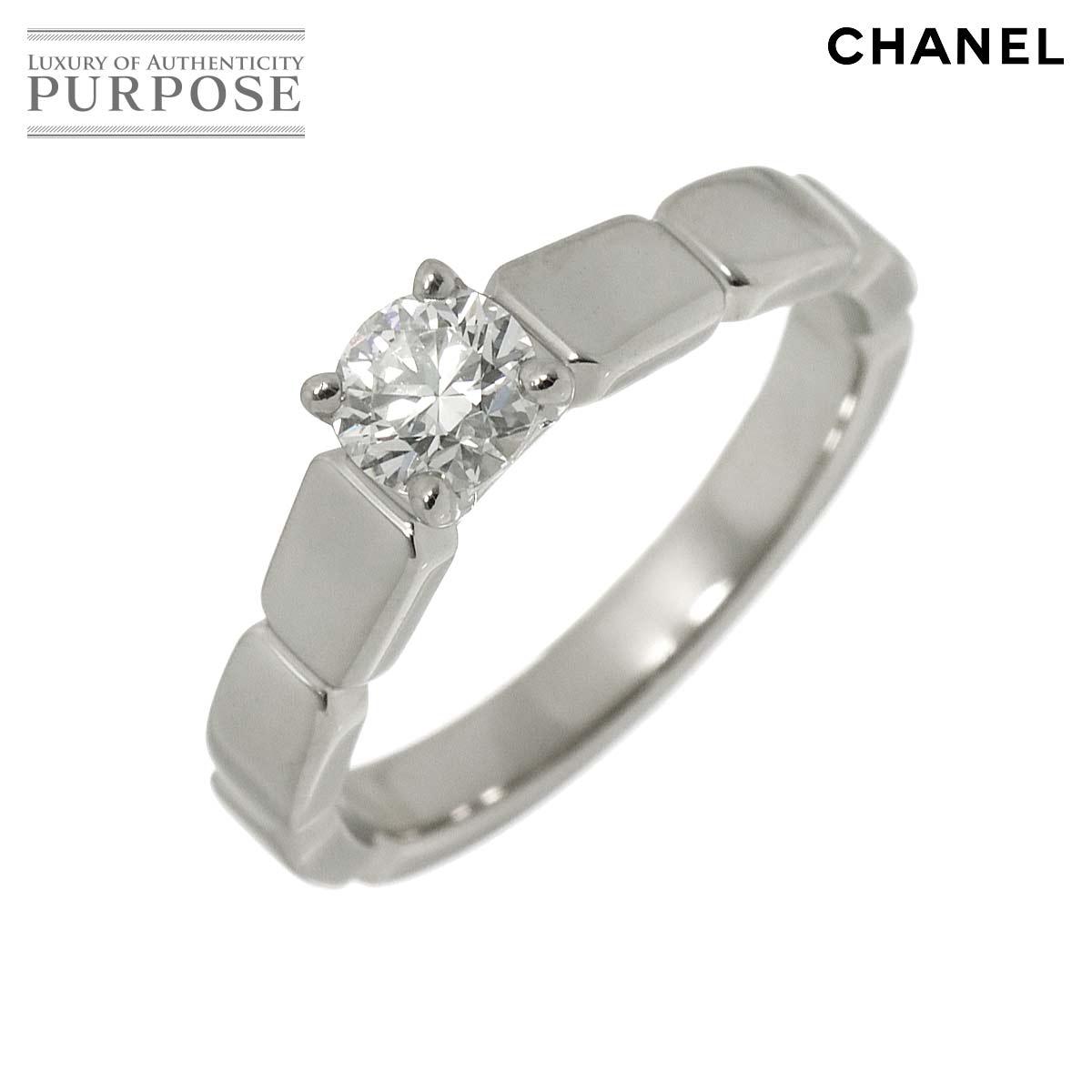 シャネル CHANEL プルミエール プロメス ダイヤ 0.31ct E/VVS1/3EX #48 リング Pt プラチナ 指輪 Ring【証明書付き】シャネル 90312836