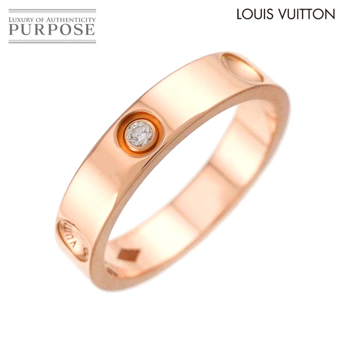 LOUIS VUITTON アリアンス アンプラント #46 リング ダイヤ K18 PG ピンクゴールド 750 指輪 Ring ルイ ヴィトン 90314612