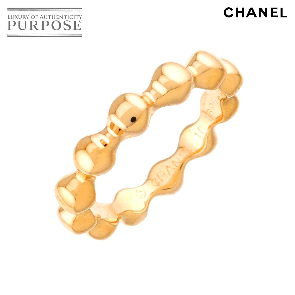 CHANEL 11号 リング K18 YG イエローゴールド 750 指輪 Ring シャネル 90315713