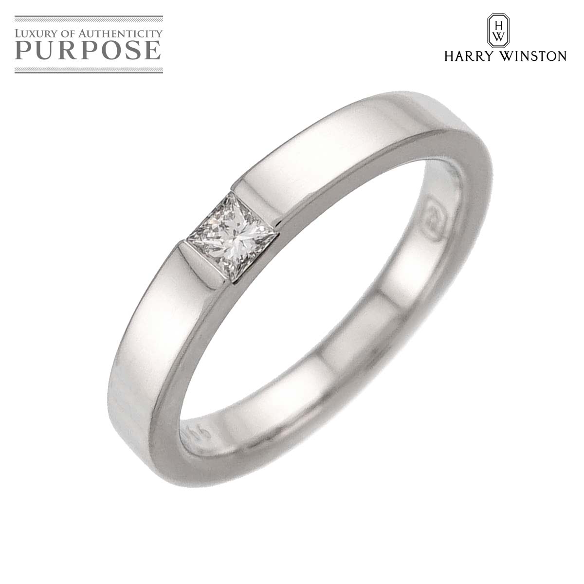 HARRY WINSTON トラフィック アクセント 7号 リング ダイヤ Pt プラチナ 指輪 Traffic accent Ring ハリーウィンストン 90315764