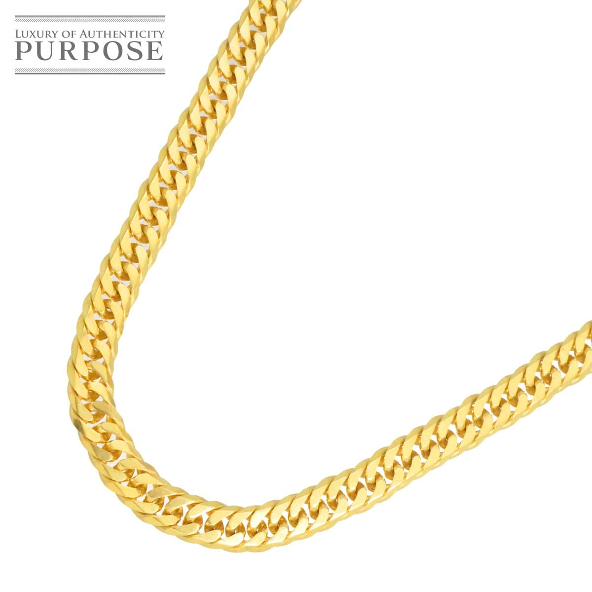 K18 喜平 ネックレス 60cm 6面ダブル 50.5g 幅5.2mm イエローゴールド 750 キヘイ kihei necklace 90320857