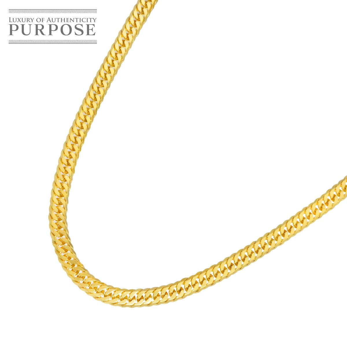 K18 喜平 ネックレス 60cm 6面ダブル 20.1g 幅3.5mm イエローゴールド 750 キヘイ kihei necklace 90320859