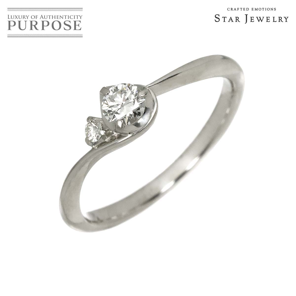 Star Jewelry 9号 リング ダイヤ 0.17ct Pt プラチナ 指輪 Diamond Ring スタージュエリー 90316422