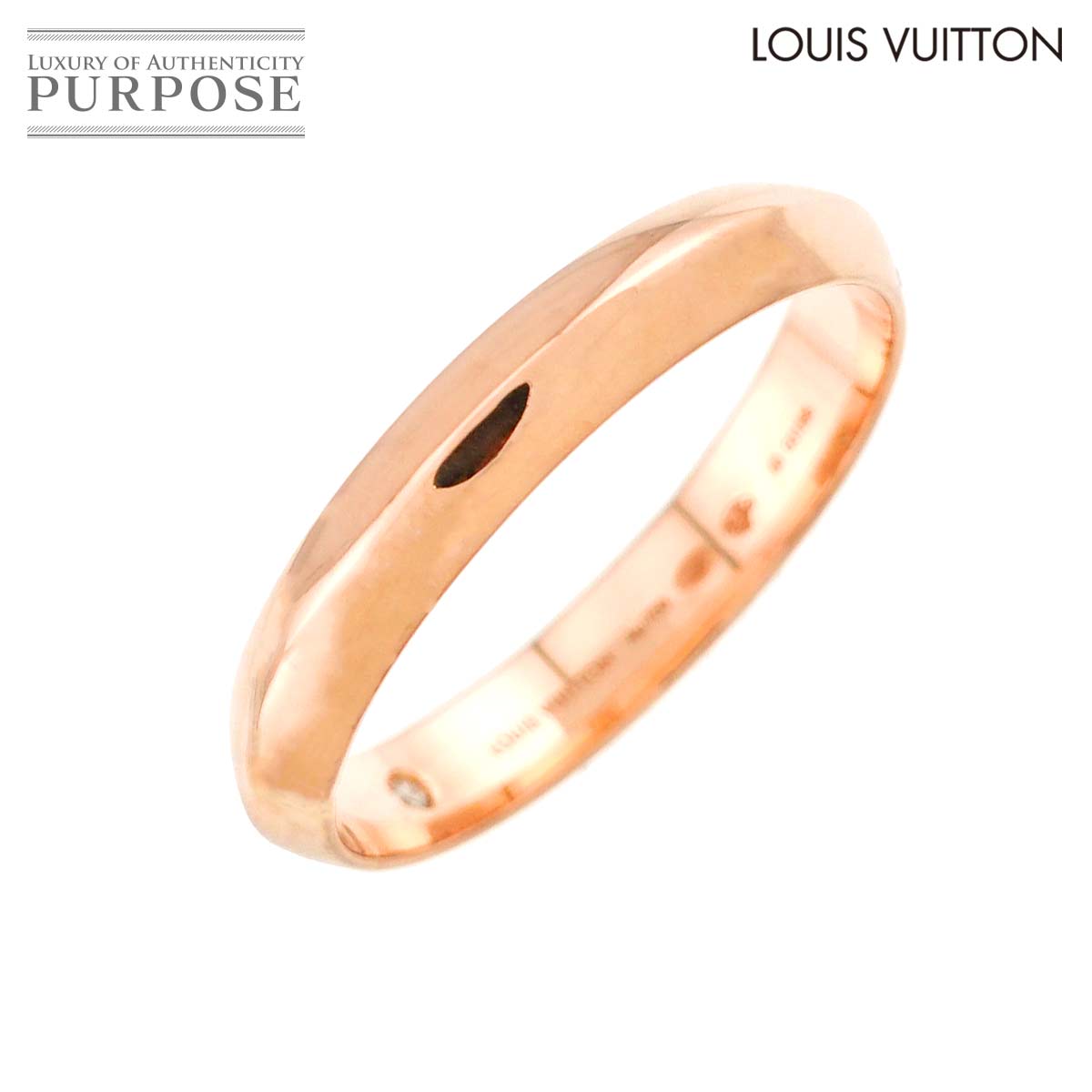 LOUIS VUITTON LV #63 リング ダイヤ K18 PG ピンクゴールド 750 指輪 Ring【証明書付き】ルイ ヴィトン 90317804