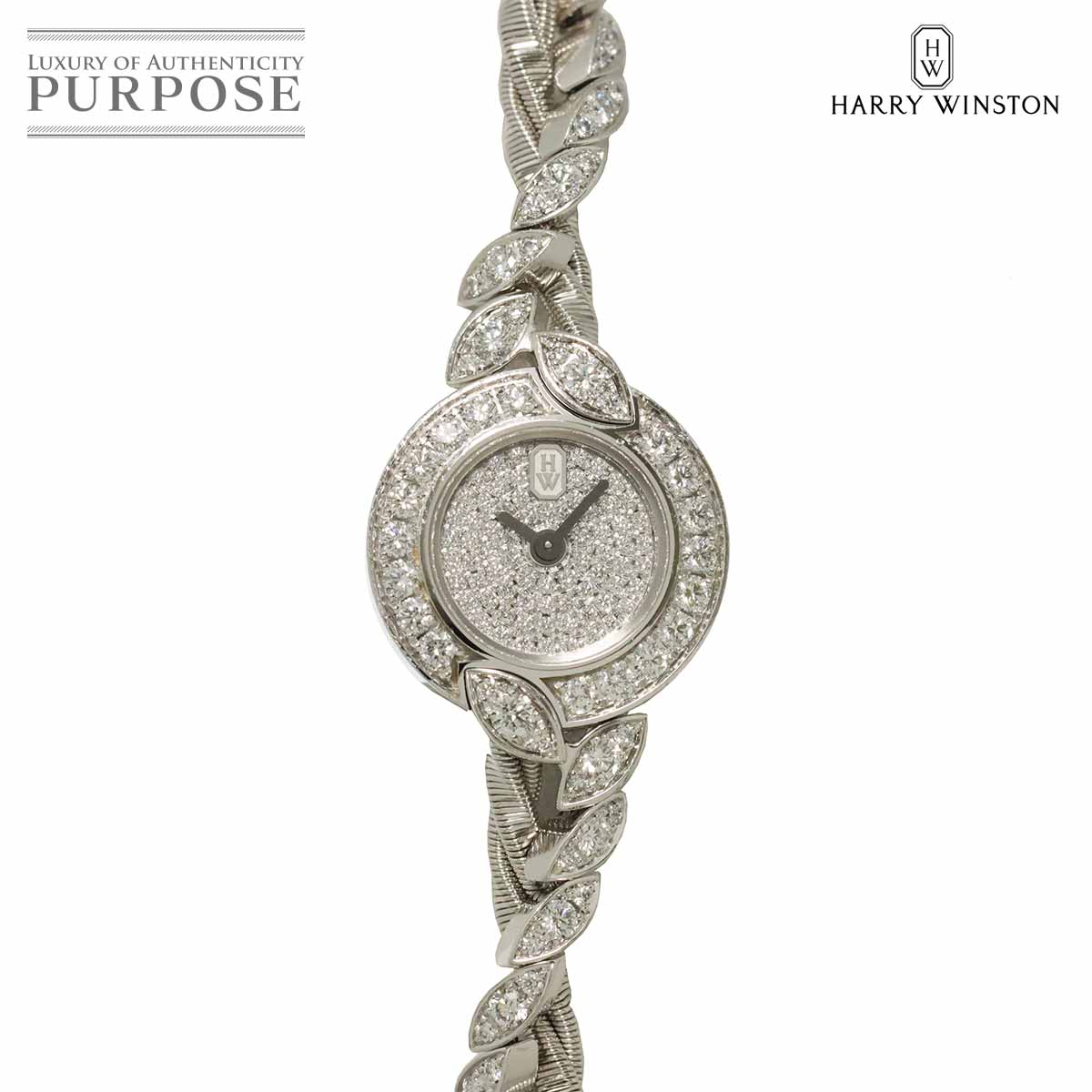 HARRY WINSTON ミニ ツイスト バイ ハリー ウィンストン HJTQHM18WW037 レディース 腕時計 ダイヤ K18WG ホワイトゴールド 金無垢 クォーツ ウォッチ Mini ｔwist ハリーウィンストン 90317201