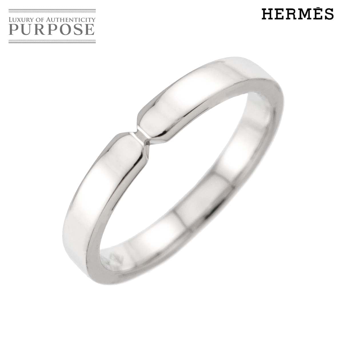 HERMES エヴァー ケリー #46 リング Pt プラチナ 指輪 Kelly Ring エルメス 90314671