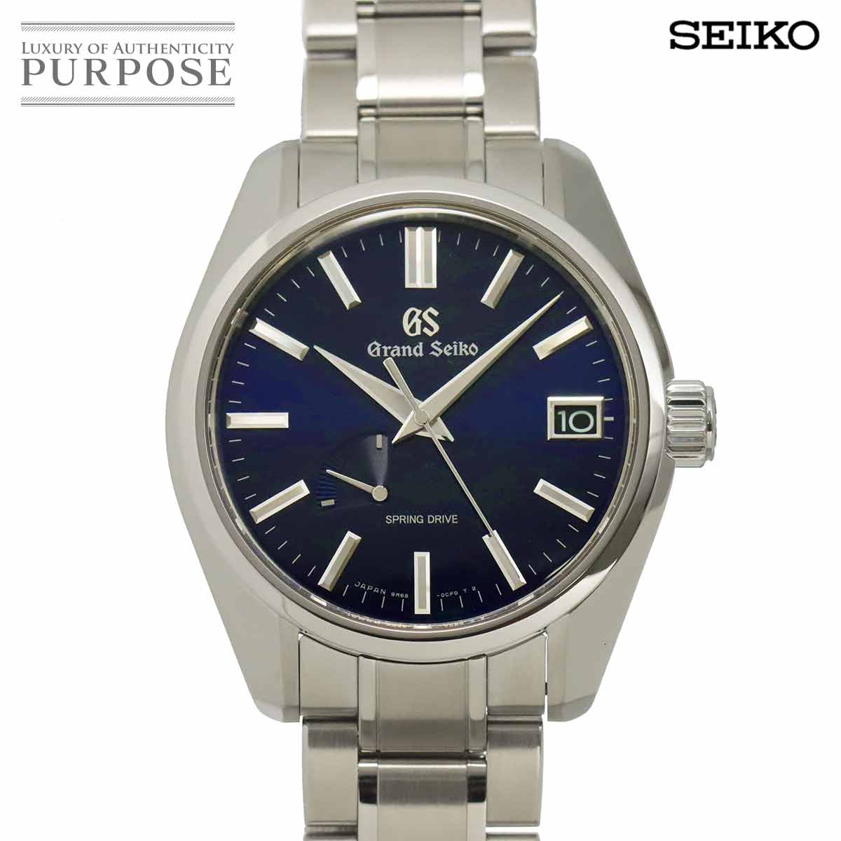 GRAND SEIKO スプリングドライブ SBGA375 マスターショップ限定 メンズ 腕時計 9R65 0CV0 デイト パワーリザーブ 自動巻き Spring Drive グランドセイコー 90314829