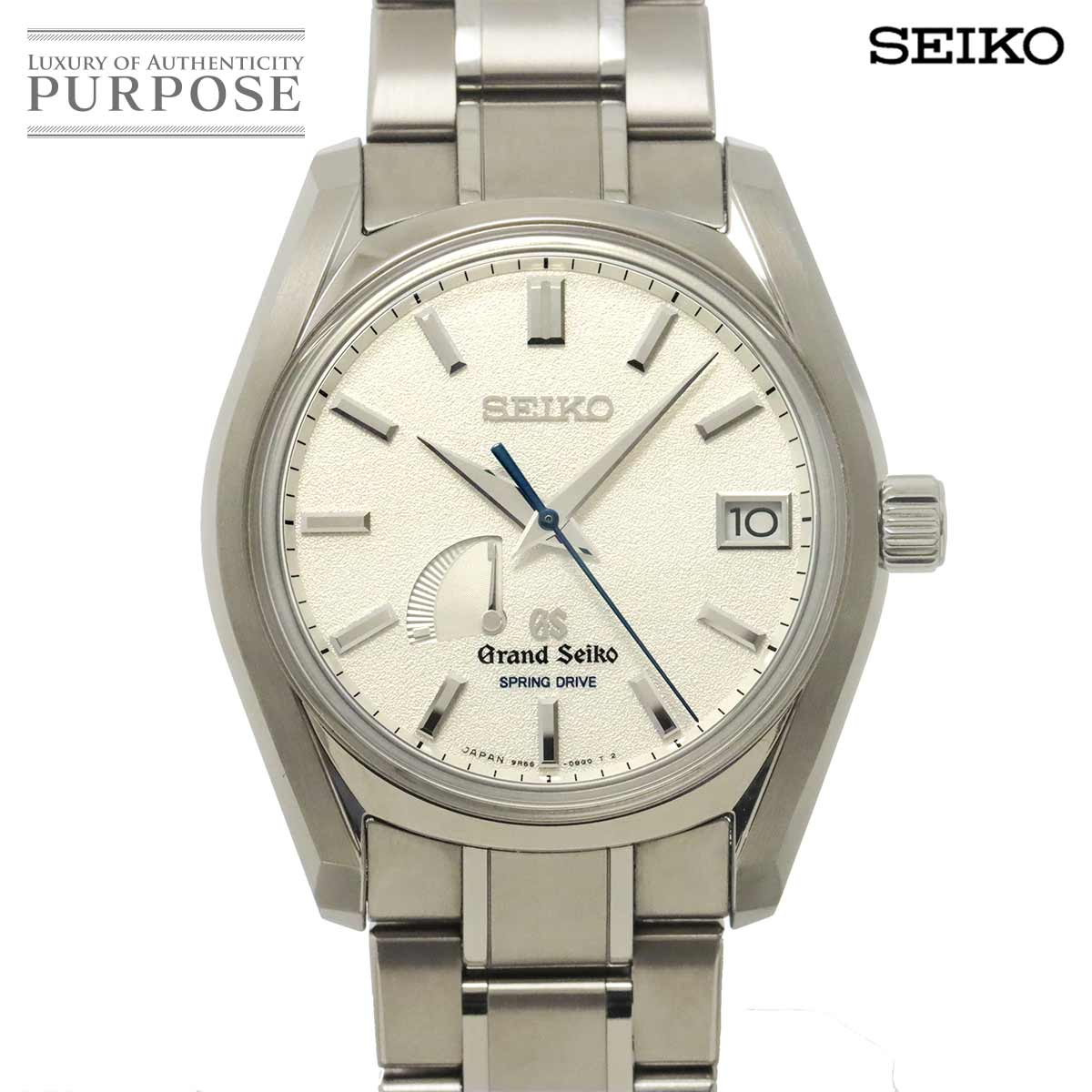 SEIKO グランドセイコー スプリングドライブ SBGA125 メンズ 腕時計 9R65 0BY0 シルバー チタン パワーリザーブ オートマ 自動巻き ウォッチ GRAND SEIKO セイコー 90319022