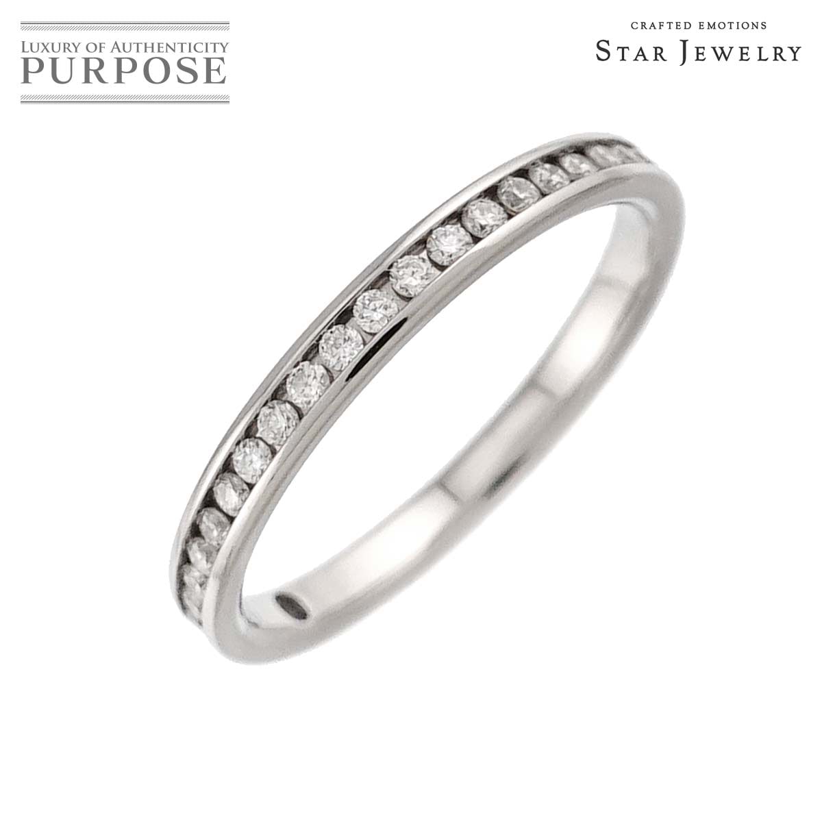 Star Jewelry 7号 リング ハーフ ダイヤ 0.12ct Pt プラチナ 指輪 Diamond Ring スタージュエリー 90317588