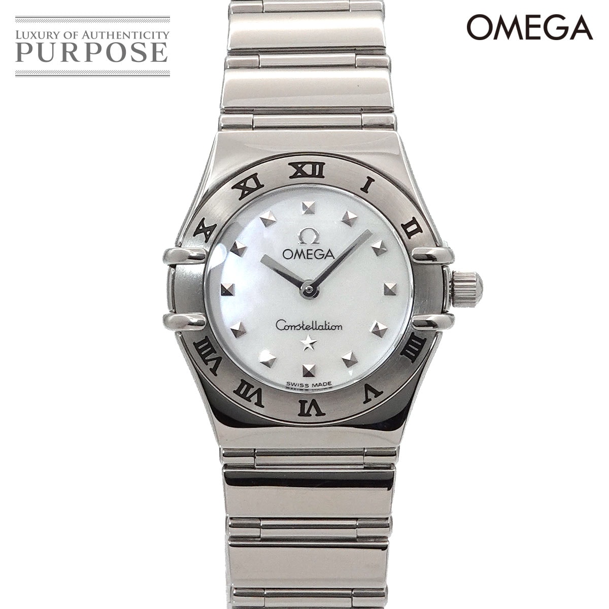 OMEGA コンステレーション ミニ マイチョイス 1561 71 レディース 腕時計 ホワイトシェル クォーツ ウォッチ Constellation Mini オメガ 90319616