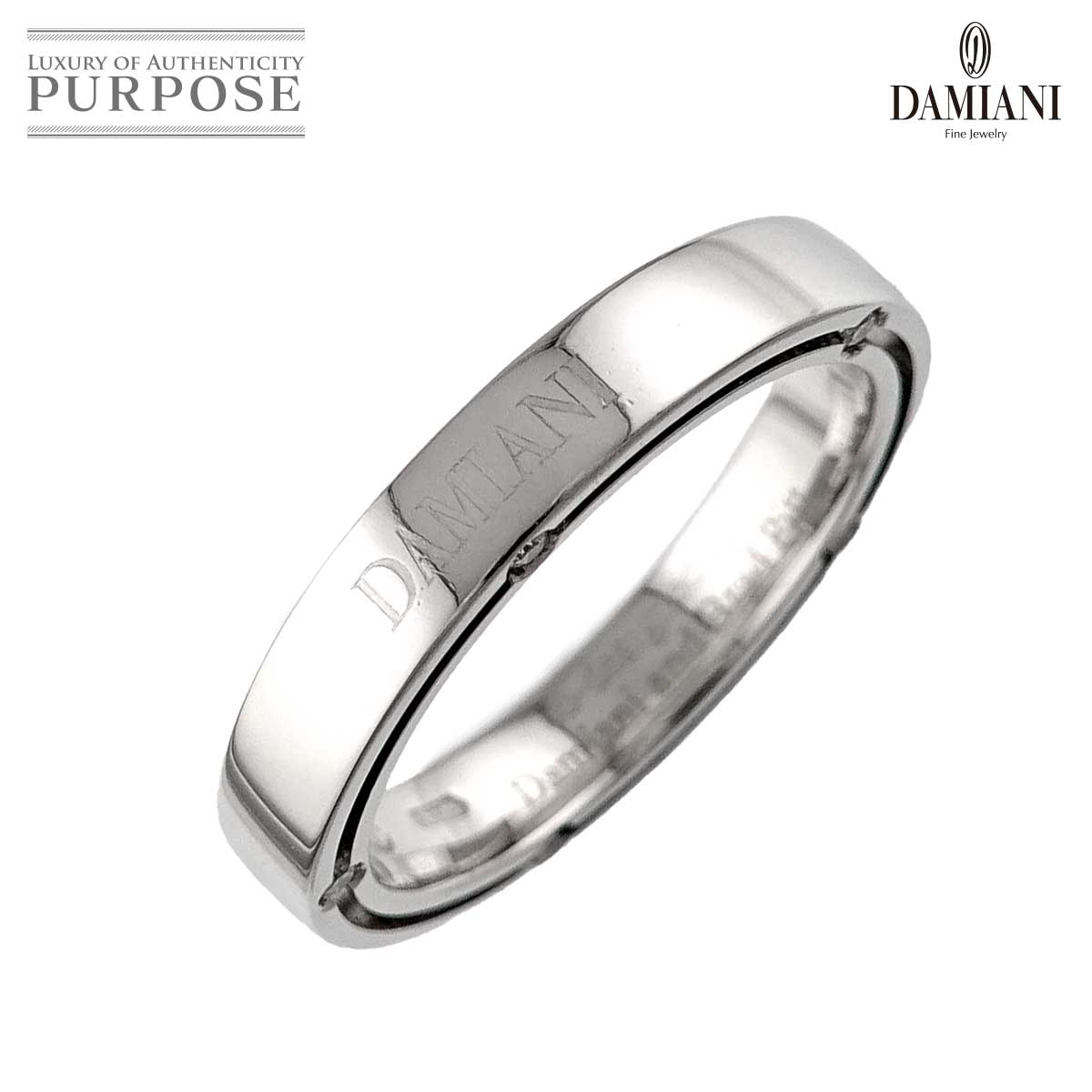 DAMIANI Dサイド 16号 リング ダイヤ 10P K18 WG ホワイトゴールド 750 指輪 Diamond Ring ダミアーニ 90315515
