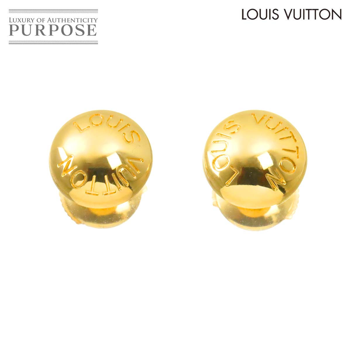 LOUIS VUITTON ピュス ドレイユクルー ピアス K18 YG イエローゴールド 750 Earrings Pierced ルイ ヴィトン 90315724