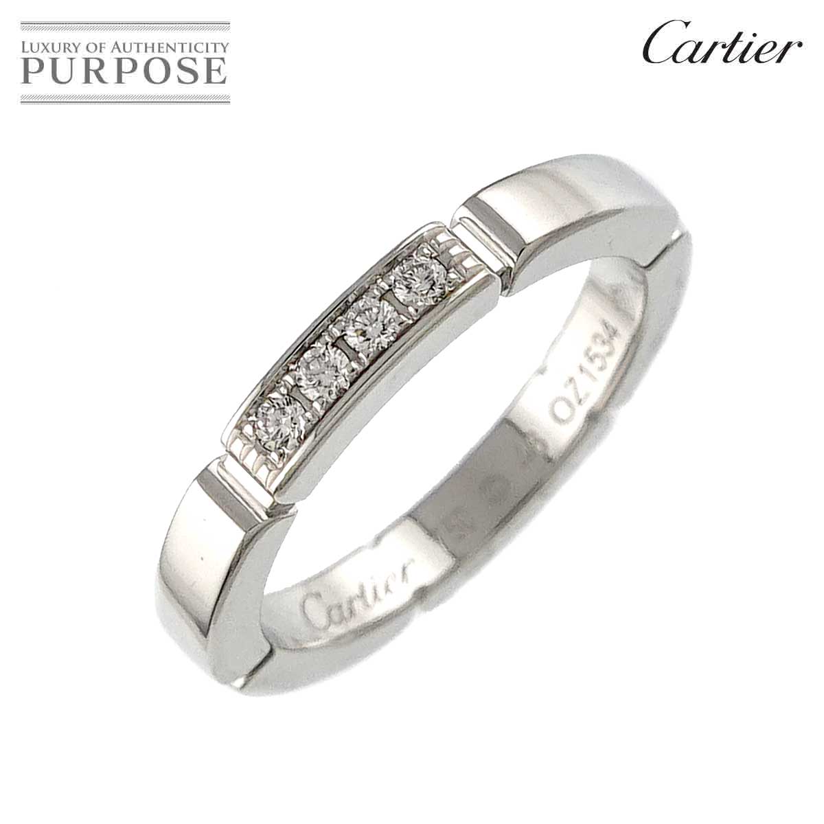 Cartier マイヨン パンテール #46 リング ダイヤ K18 WG ホワイトゴールド 750 指輪 Maillon Panthere Ring カルティエ 90316486
