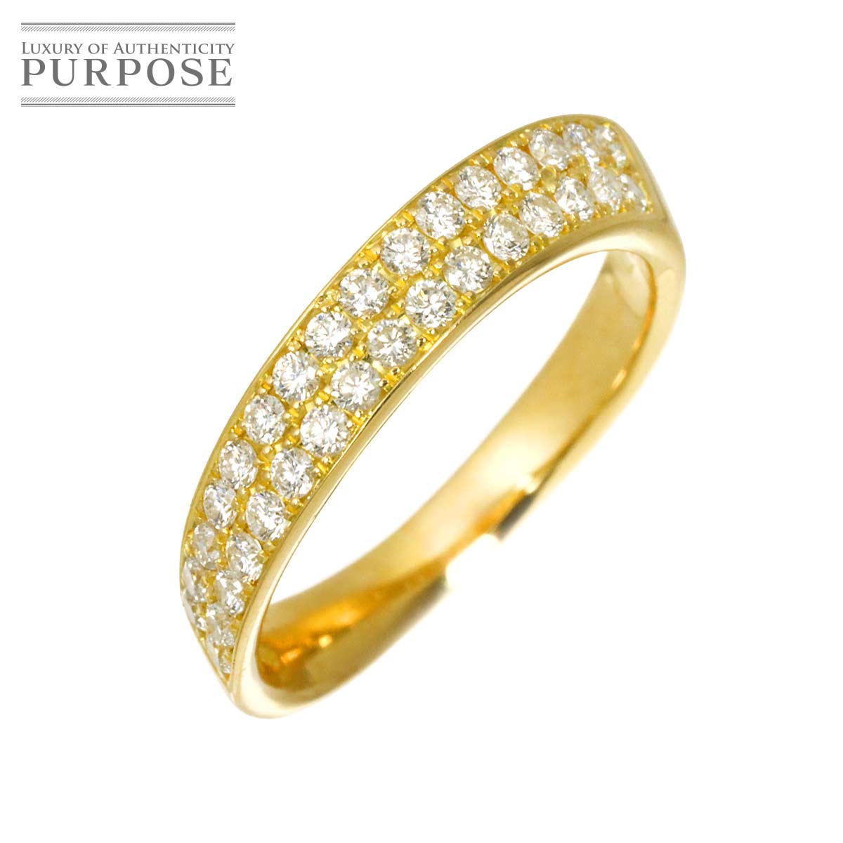 リング 15号 ダイヤ 0.60ct K18 YG イエローゴールド 750 指輪 Diamond Ring 90316353