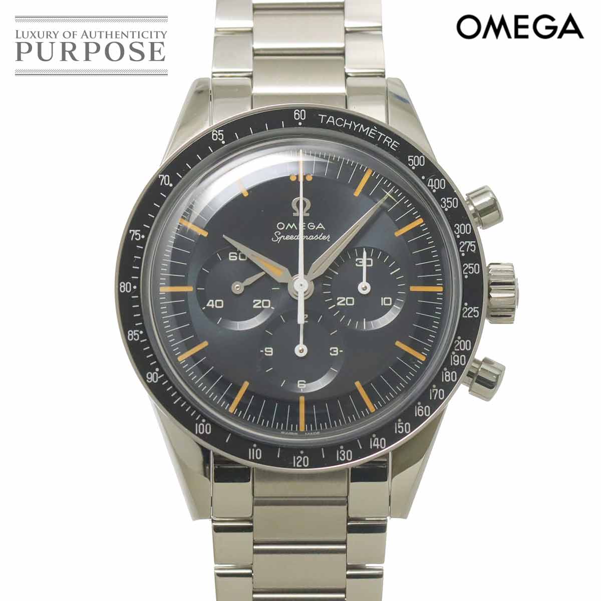 OMEGA スピードマスター ファースト オメガ イン スペース 310 30 40 50 06 001 クロノグラフ メンズ 腕時計 ブラック 手巻き ウォッチ Speedmaster オメガ 90318344