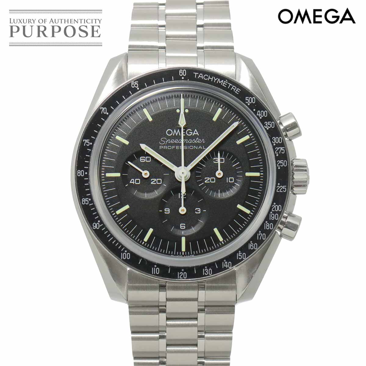 OMEGA スピードマスター プロフェッショナル ムーンウォッチ 310 30 42 50 01 002 クロノグラフ メンズ 腕時計 ブラック 手巻き ウォッチ Speedmaster オメガ 90321458
