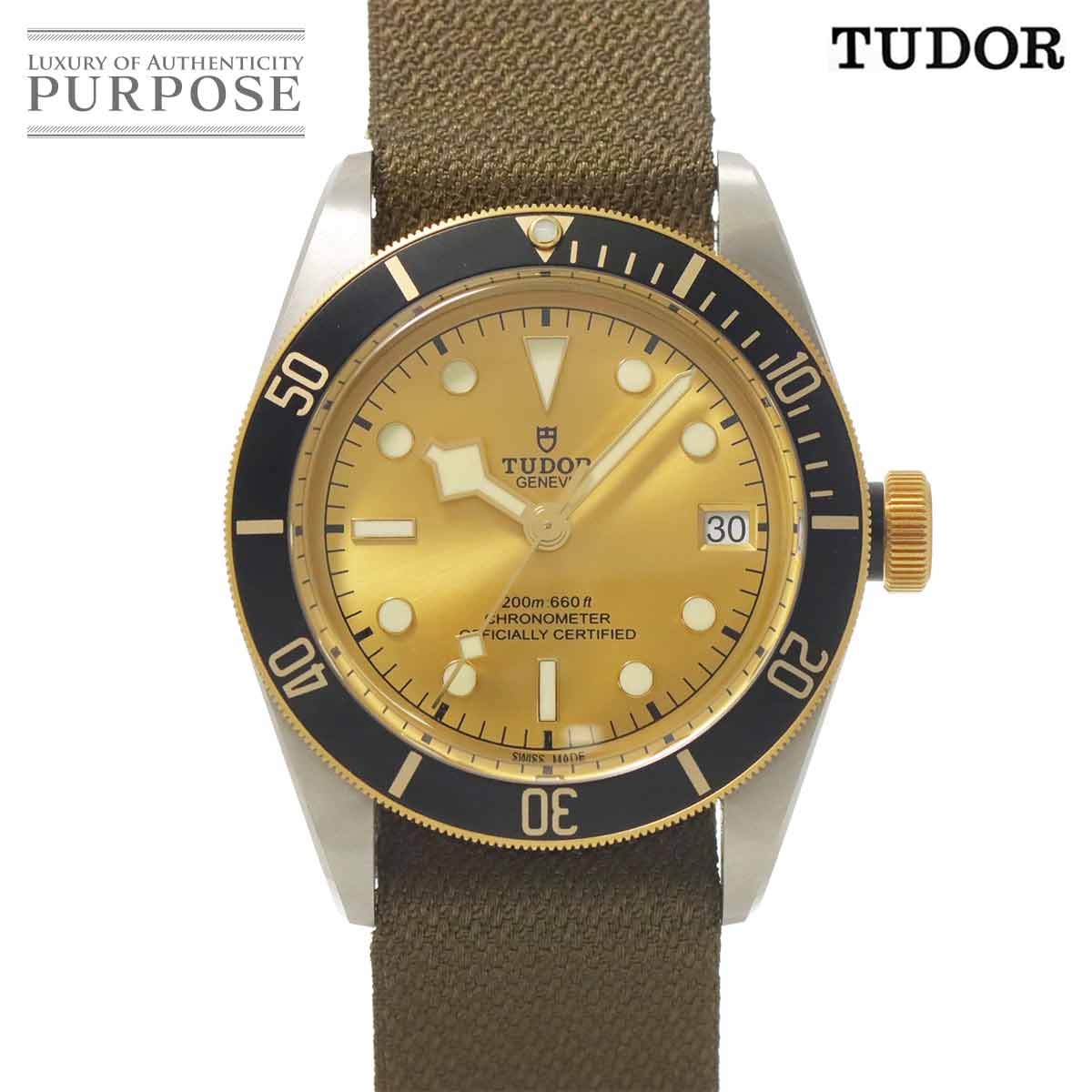 TUDOR ヘリテージ ブラックベイ 41 コンビ 79733N メンズ 腕時計 ゴールド YG イエローゴールド オートマ 自動巻き ウォッチ Heritage Black Bay チューダー チュードル 90319554