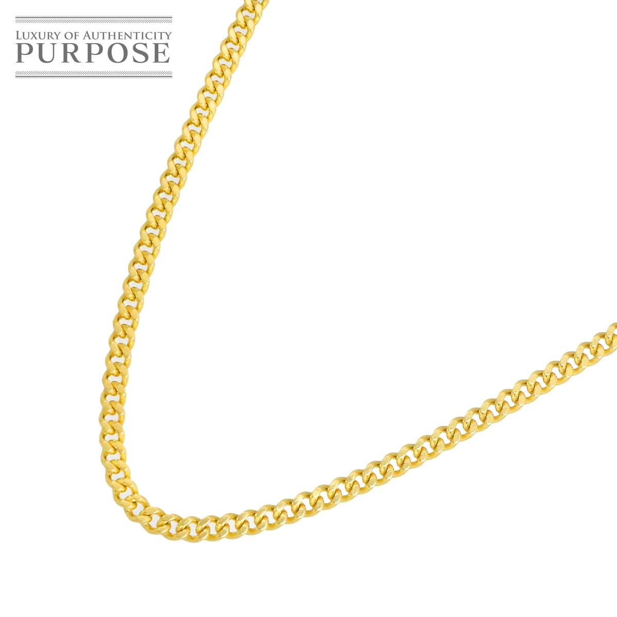 K18 喜平 ネックレス 44cm 2面 7.2g 幅2mm イエローゴールド キヘイ kihei necklace 90317452