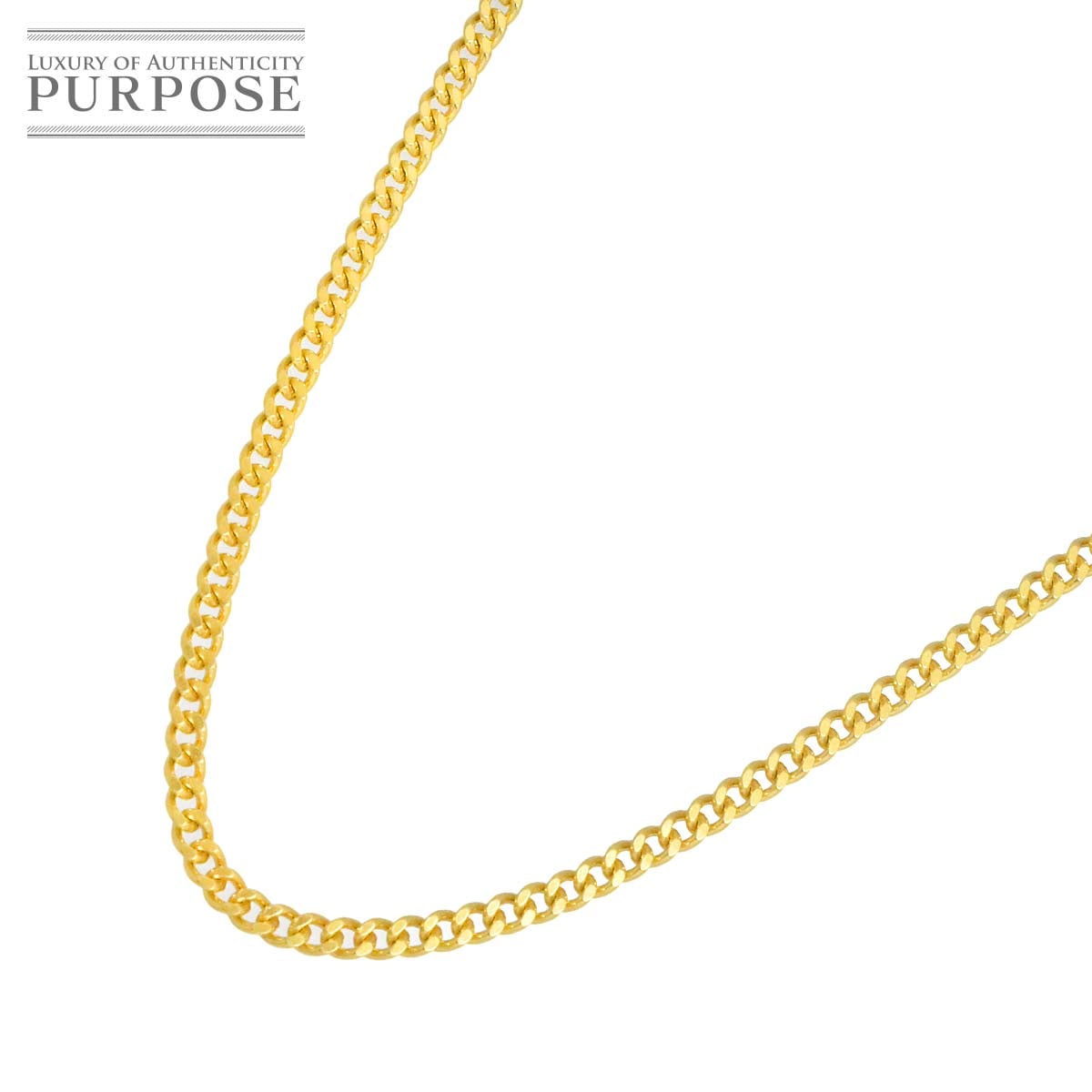 K18 喜平 ネックレス 52cm 2面 9.9g 幅2.2mm イエローゴールド キヘイ kihei necklace 90317703