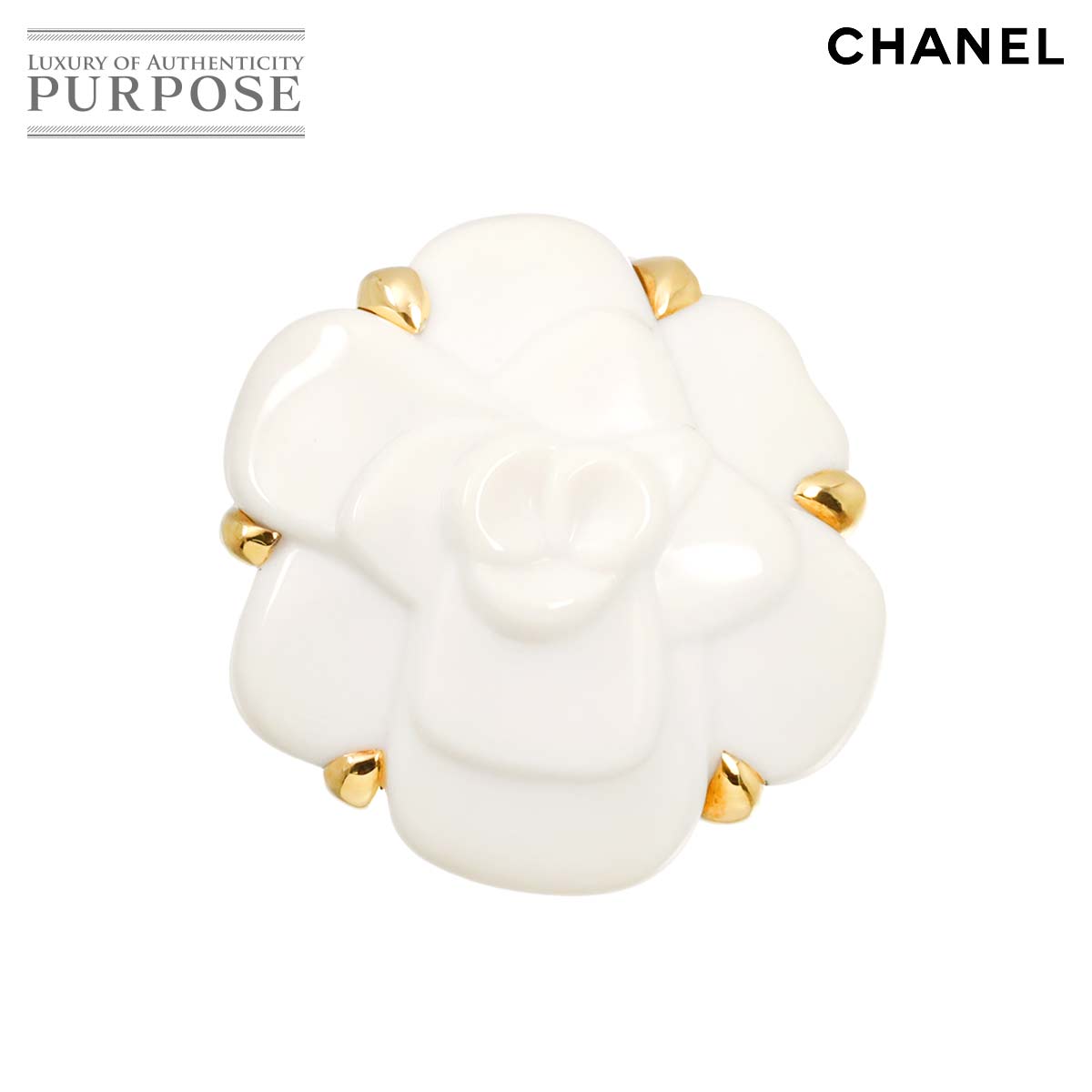 CHANEL カメリア ペンダント トップ カショロン K18 YG イエローゴールド 750 Camellia Pendant Top シャネル 90315599