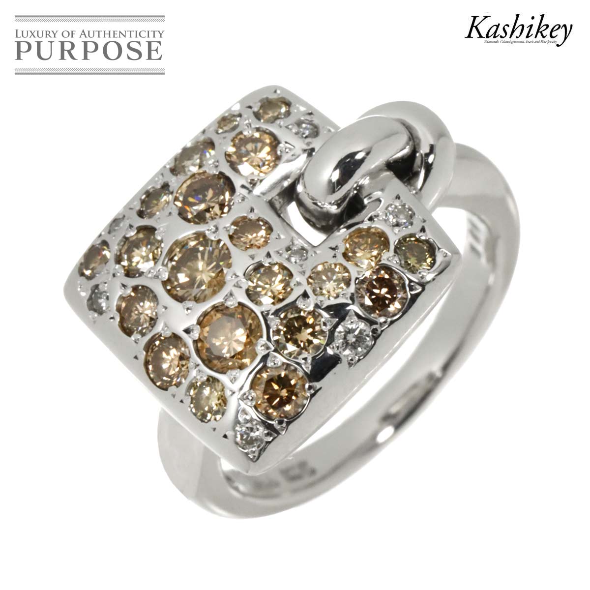 KASHIKEY 11号 リング ダイヤ 1.00ct K18 WG ホワイトゴールド 750 Diamond Ring カシケイ 90315828