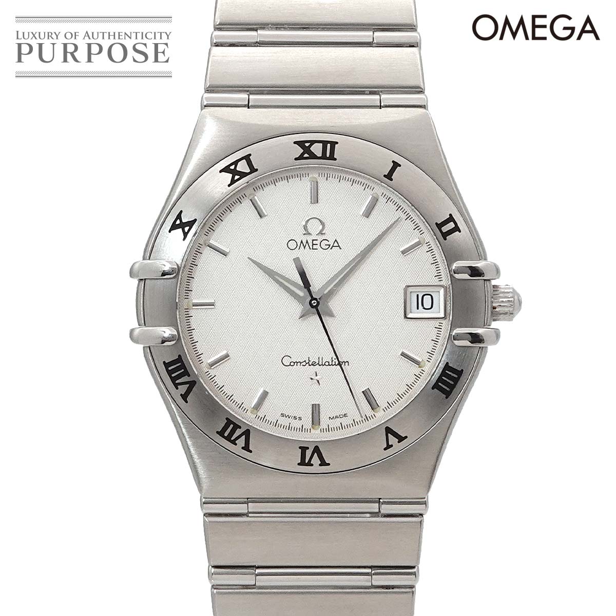 OMEGA コンステレーション 1512 30 メンズ 腕時計 デイト シルバー クォーツ ウォッチ Constellation オメガ 90314700